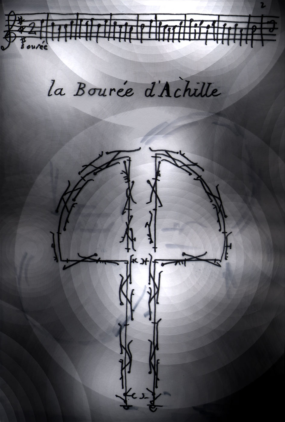 La Bourée d'Achille par Raoul Auger Feuillet - Recueil de dances (1709)